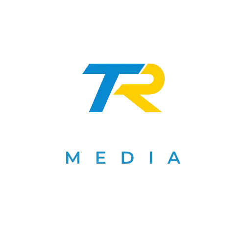 Top Rank Media Logo White Font